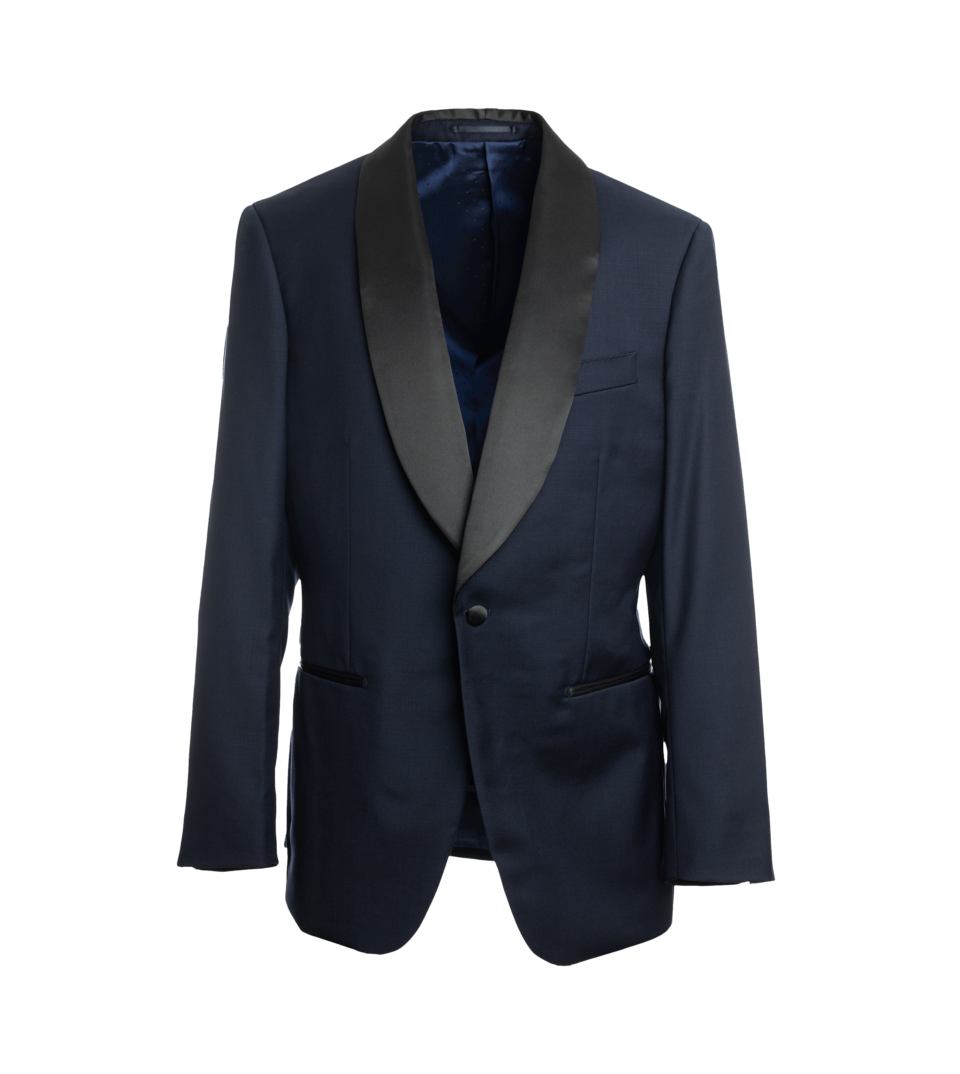 Midnight Navy Shawl Collar Tuxedo | He Spoke Style