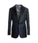 Navy Jacquard Peak Lapel Dinner Jacket - He Spoke Style Shop