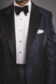 Men's Navy Jacquard Dinner Jacket with Sharp Peaked Lapel – Elegant & Modern