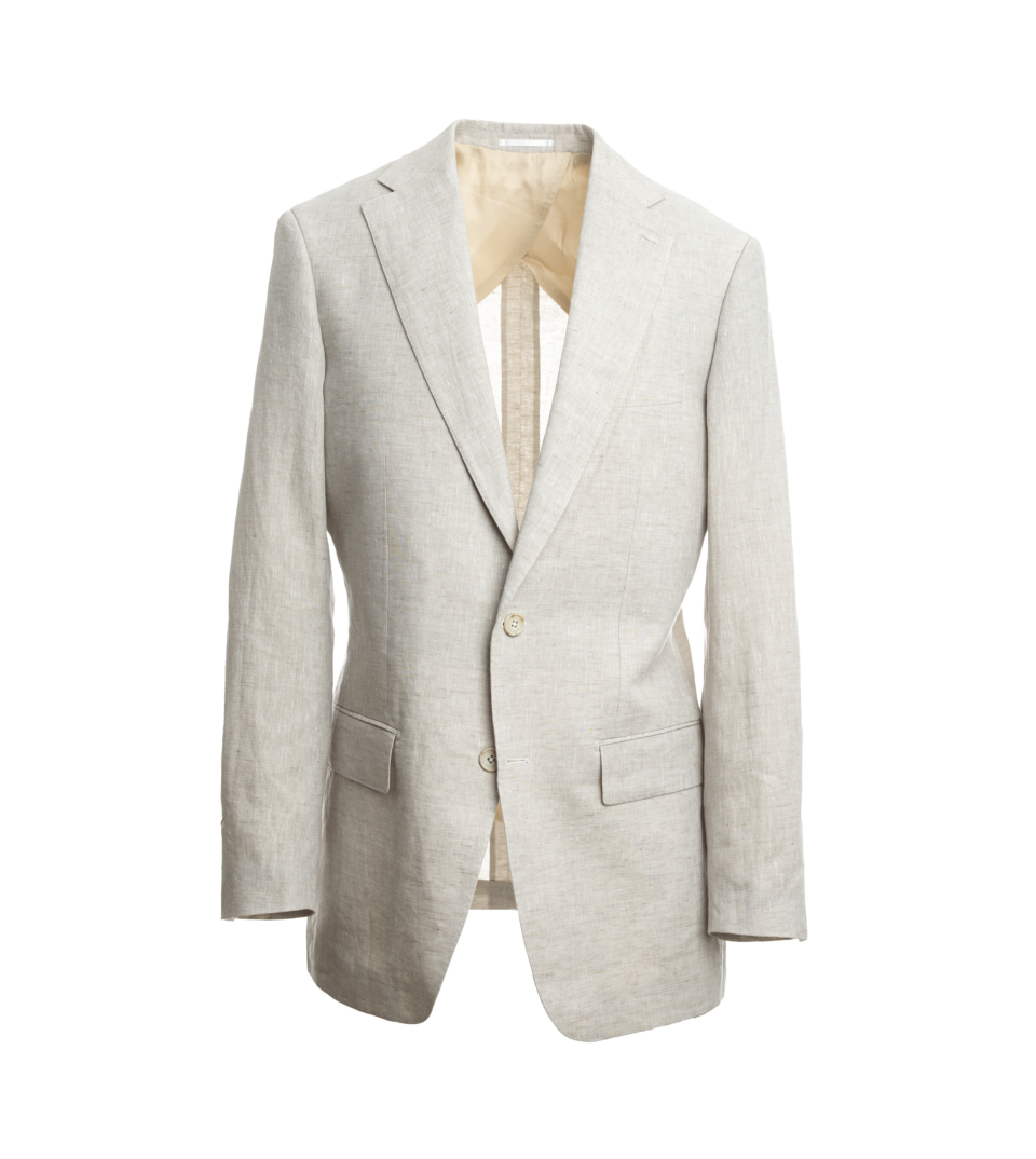 Textured Tan Linen Sport Coat He Spoke Style
