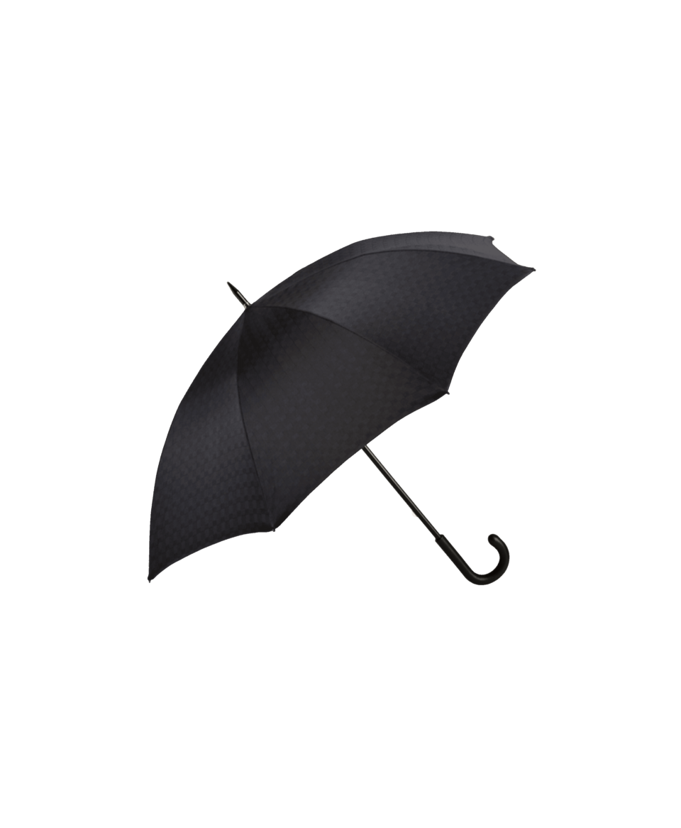 Passotti Ombrelli Black Mini Galles Umbrella With Black Padded Leather Handle - He Spoke Style Shop