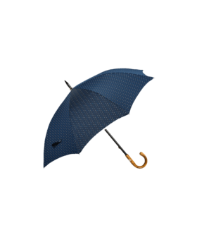 Passotti Ombrelli Blue Dot Umbrella With Chestnut Handle - He Spoke Style Shop