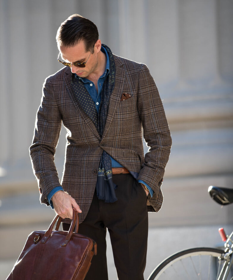 ravazzolo brown plaid sport coat main image 0
