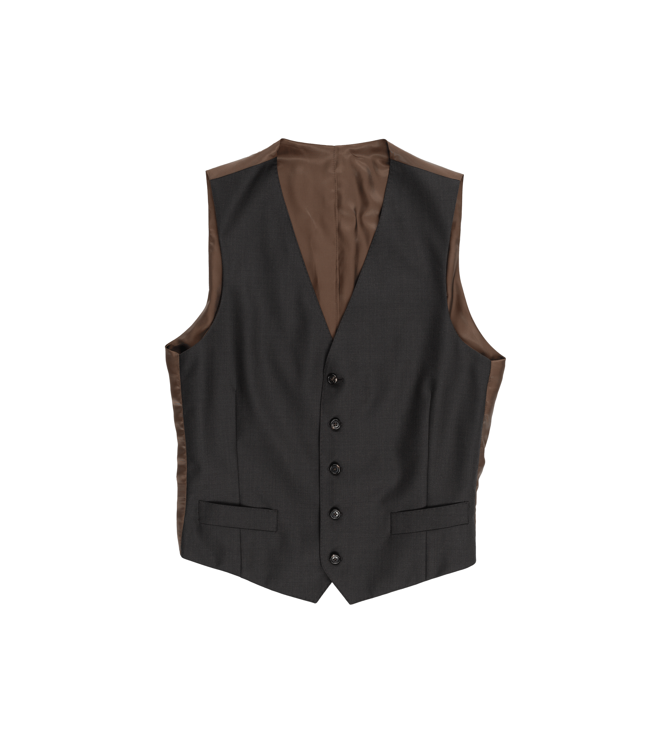 Brown Sharkskin Vest | He Spoke Style