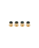 Codis Maya Bloodstone Tuxedo Studs (Yellow Gold) - He Spoke Style Shop