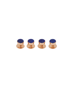 Codis Maya Lapis Lazuli Tuxedo Studs (Rose Gold) - He Spoke Style Shop