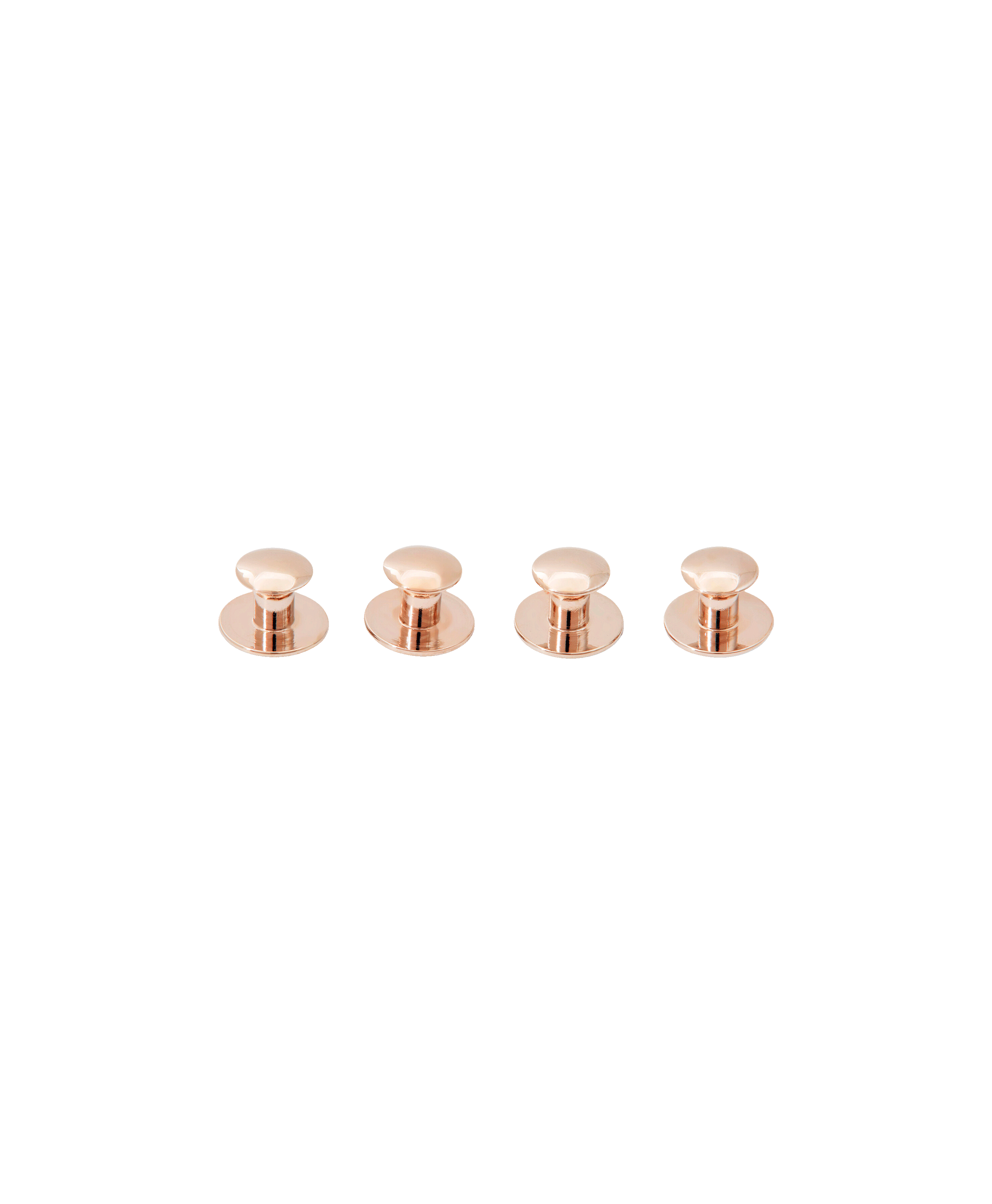 Codis Maya Round Rose Gold Tuxedo Studs