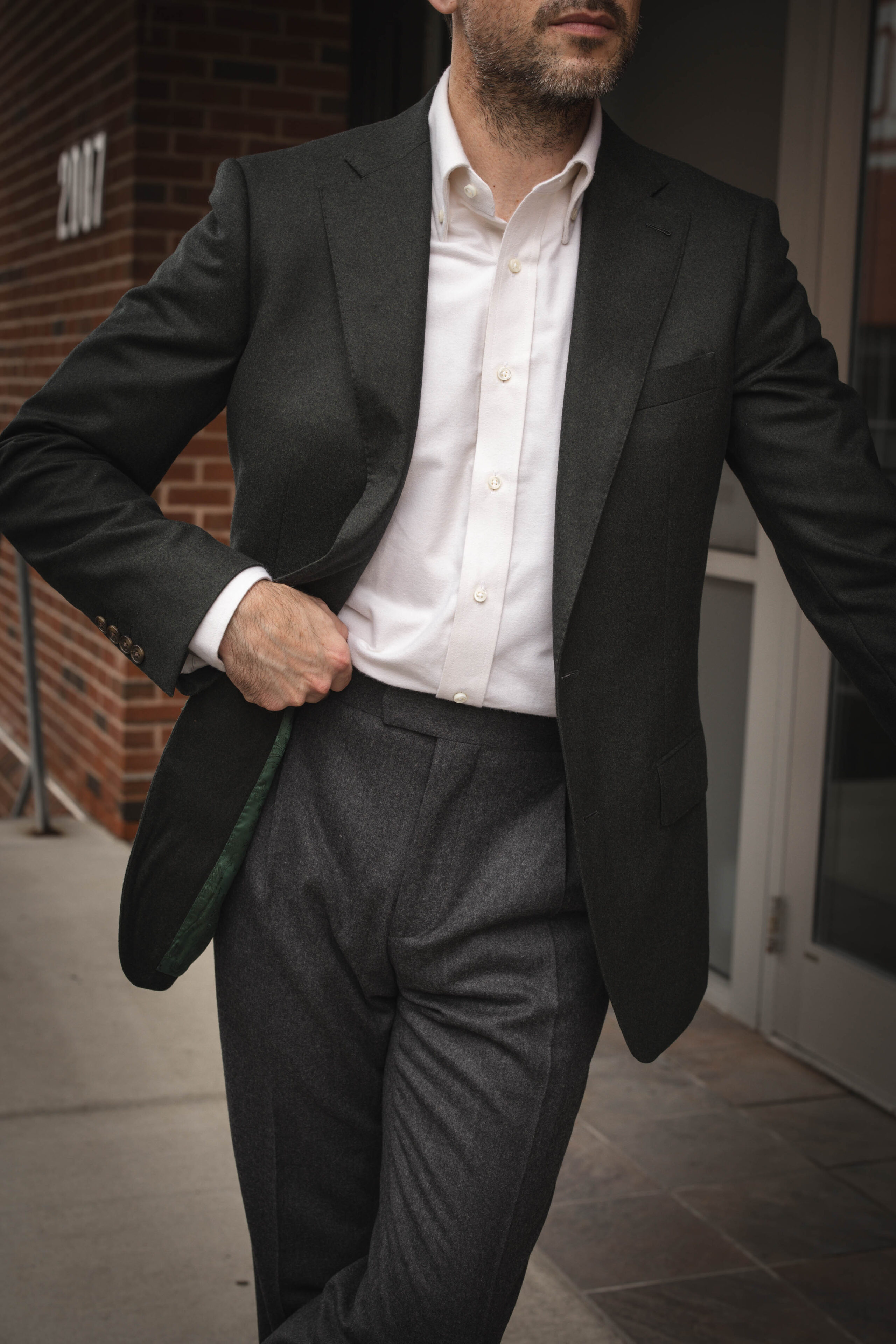 forestgreensuitjacketclassicmenswearoutfitideaforfall He