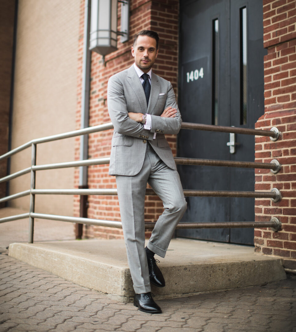 Light Gray Fresco Suit | He Spoke Style