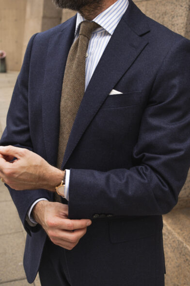 Introducing: The Navy Blue Flannel Suit | He Spoke Style