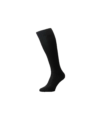 Pantherella Asberley Over-The-Calf Formal Silk Socks - Black - He Spoke Style Shop