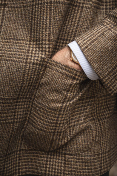 The He Spoke Style Brown Glen Plaid Flannel Sport Coat for Men | He ...