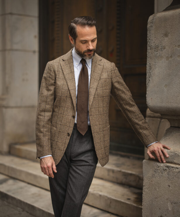 Elevate Your Style: The Perfect Pairing of Plaid Tie with Glen Plaid Pants