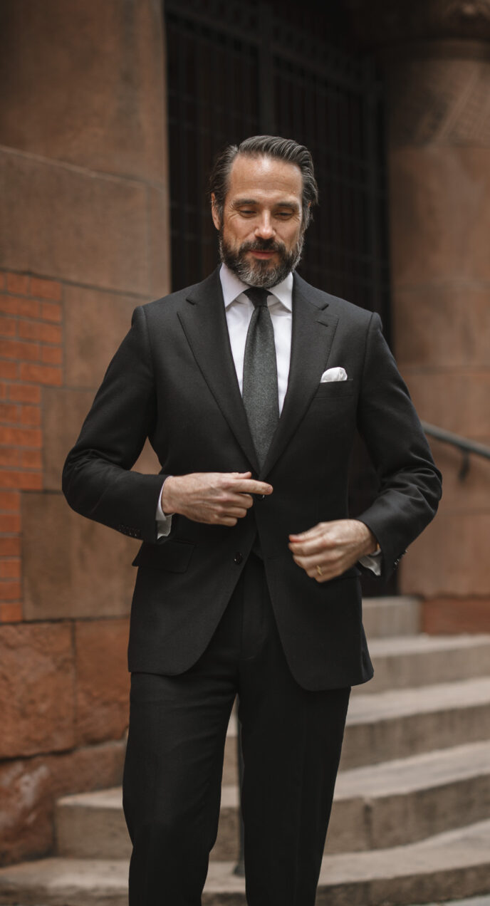 Black Dot Suspenders  Handcrafted Formal Attire for Men - High Cotton