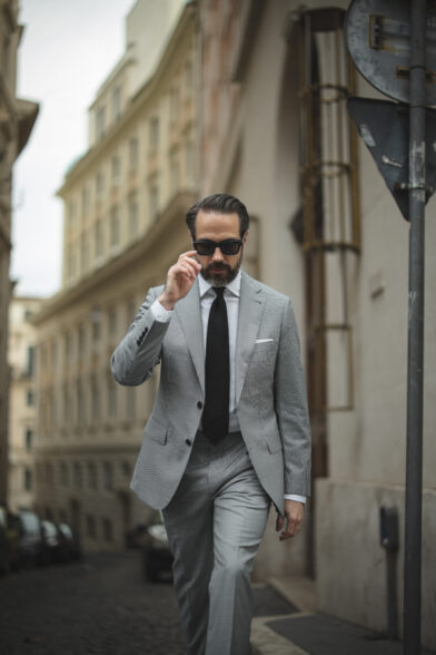 Black and White Puppytooth Suit: Houndstooth’s Little Brother | He ...