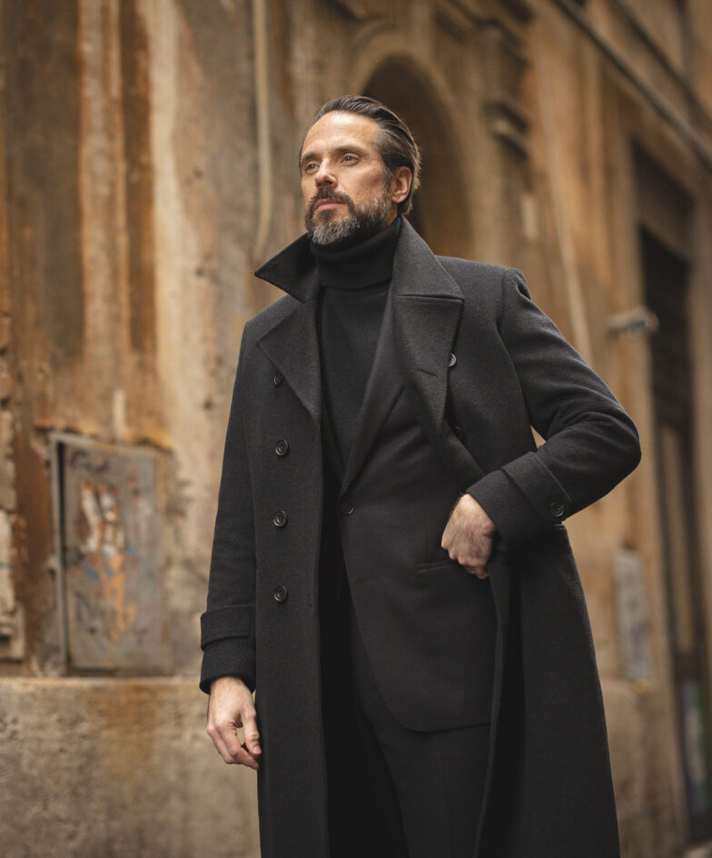 Men's 3 Piece Fashion Suit in Dark Navy Or Black or Brown main image 0