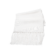 Close-Up of White Silk Fabric with Hand-Knotted Fringe – Smooth Texture & Luxurious Sheen