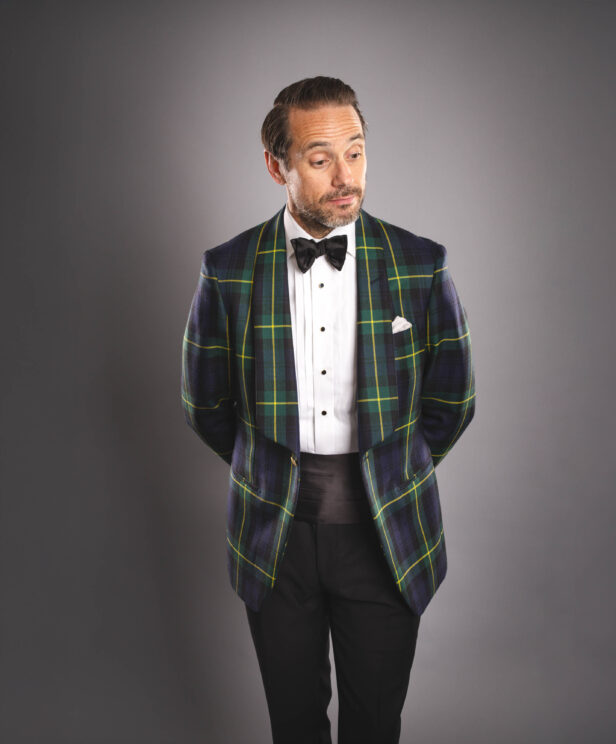 Gordon Tartan Dinner Jacket Outfit Idea He Spoke Style