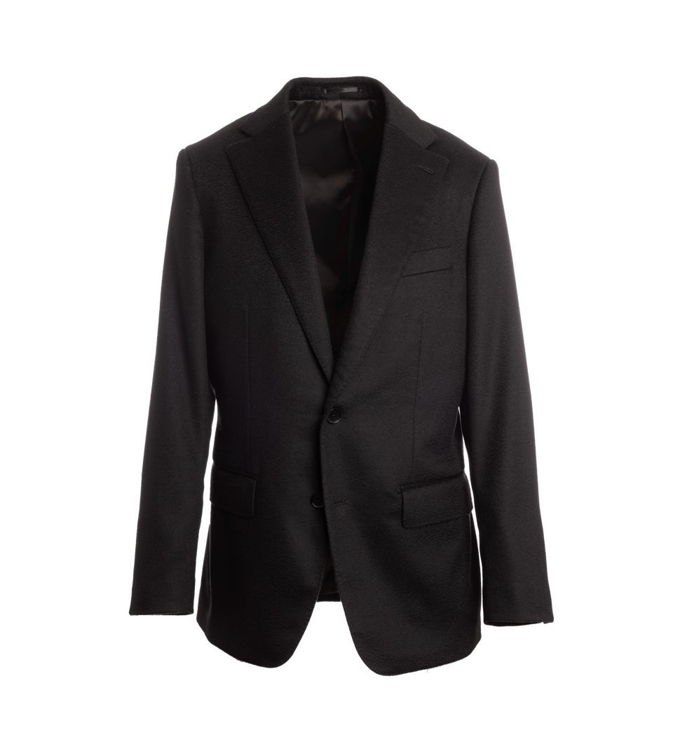 Black Cashmere Sport Coat – Custom Fit by He Spoke Style