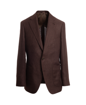 Rust Brown Hopsack Sport Coat – Custom Fit by He Spoke Style