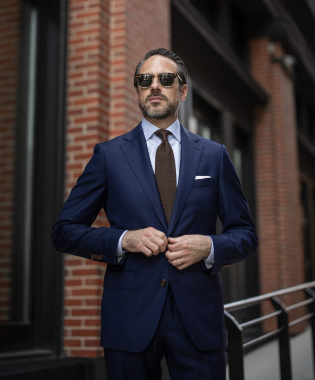 Royal Blue Twill Suit – Custom Fit by He Spoke Style