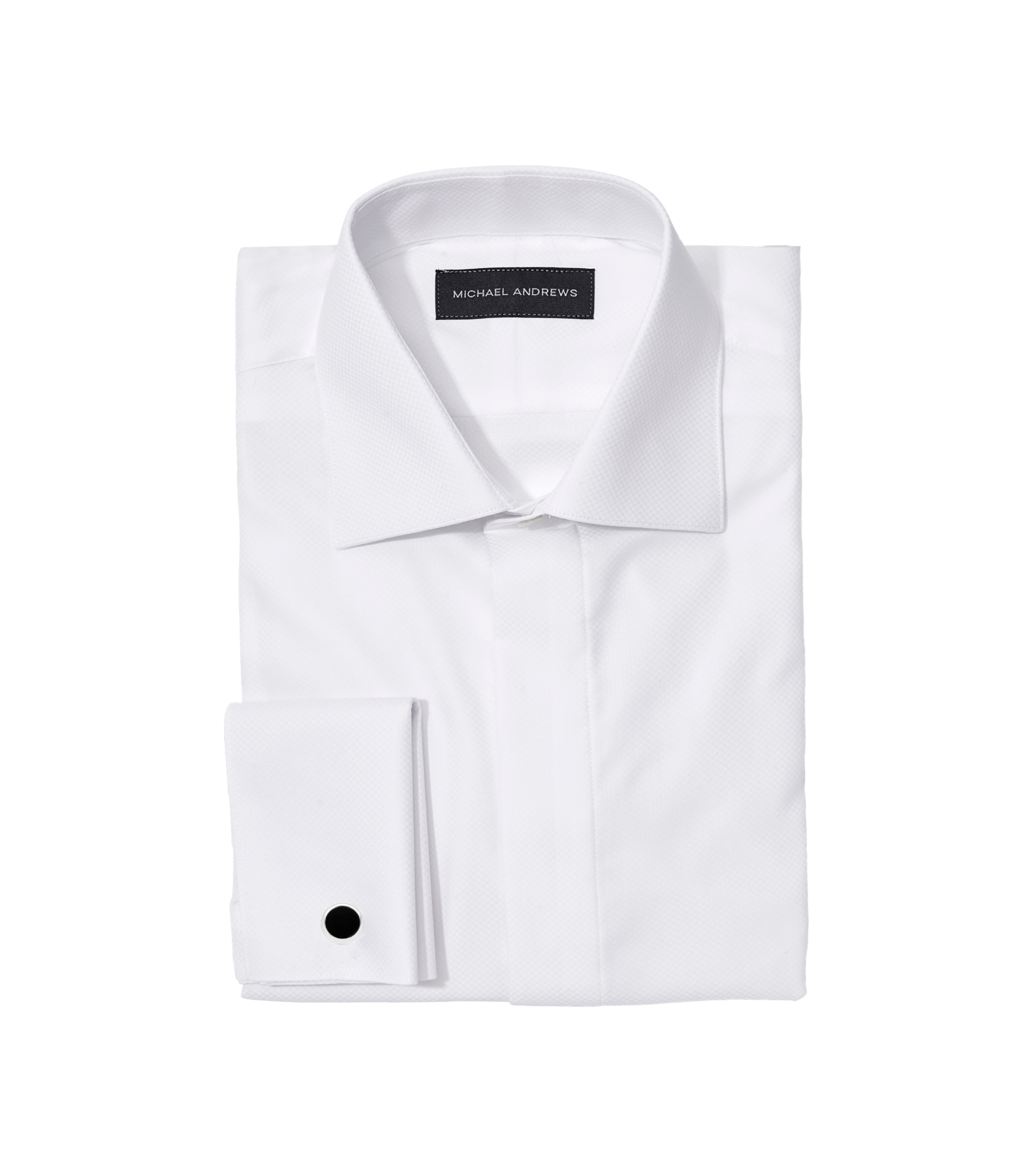 green emerald velvet dress Alviso Boys White Long Sleeve 100% Cotton Non-Iron Stretch Dress Shirt main image 1