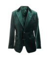 Bottle Green Panne Velvet Dinner Jacket – Luxurious & Elegant - He Spoke Style