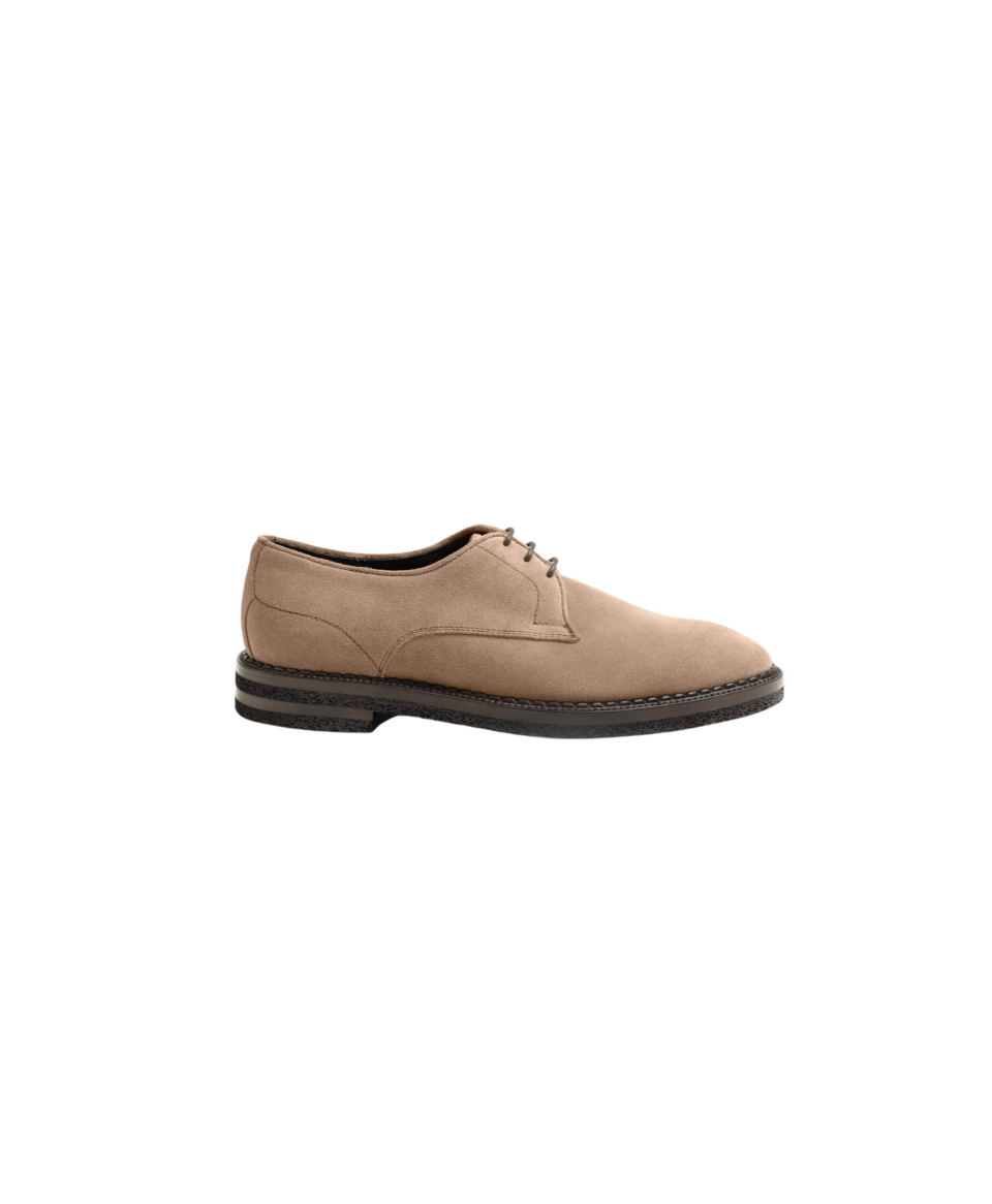 Soverato Suede Antelope Derby Lace Up Shoes Side View