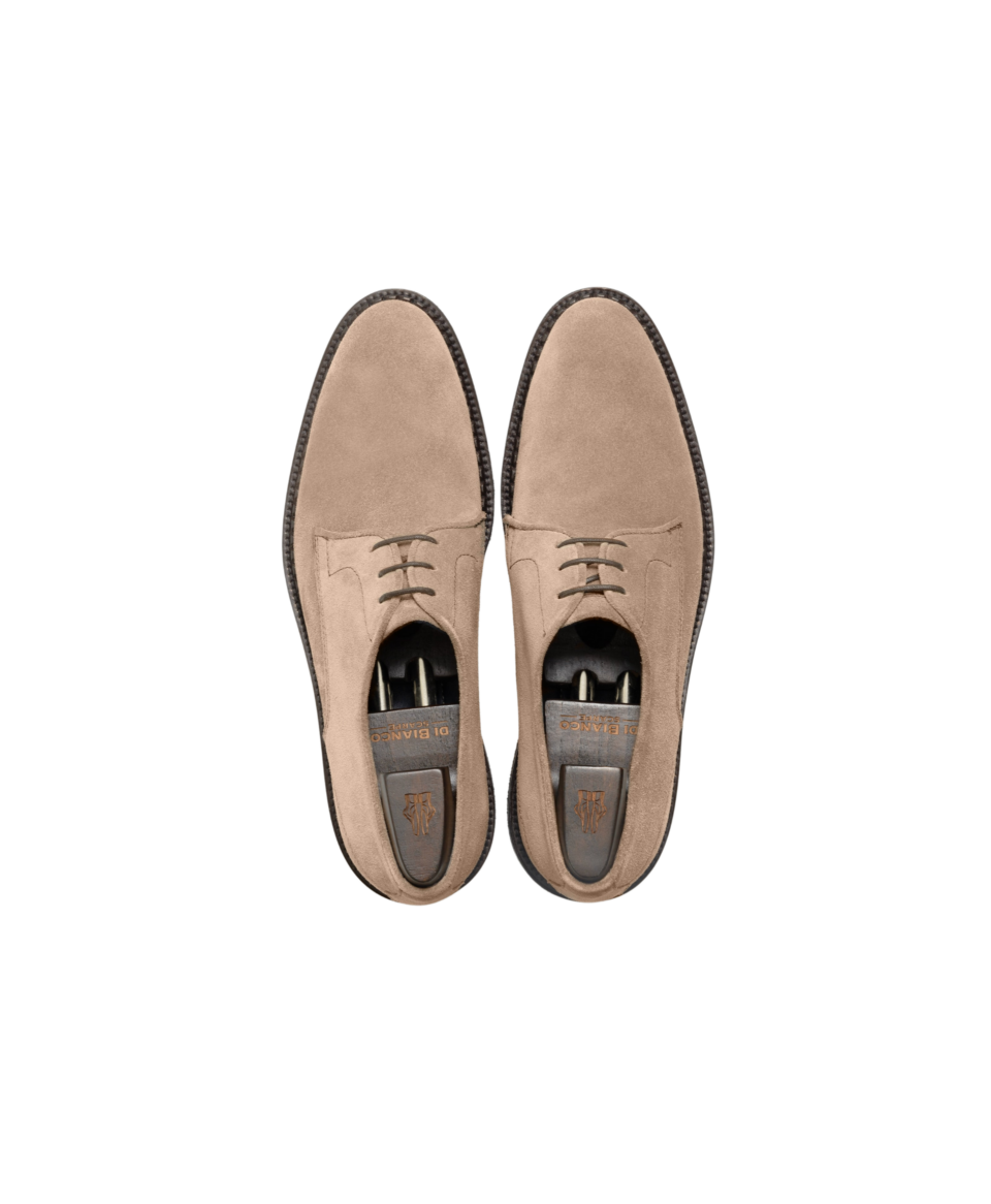 Soverato Suede Antelope Derby Lace Up Shoes Top View