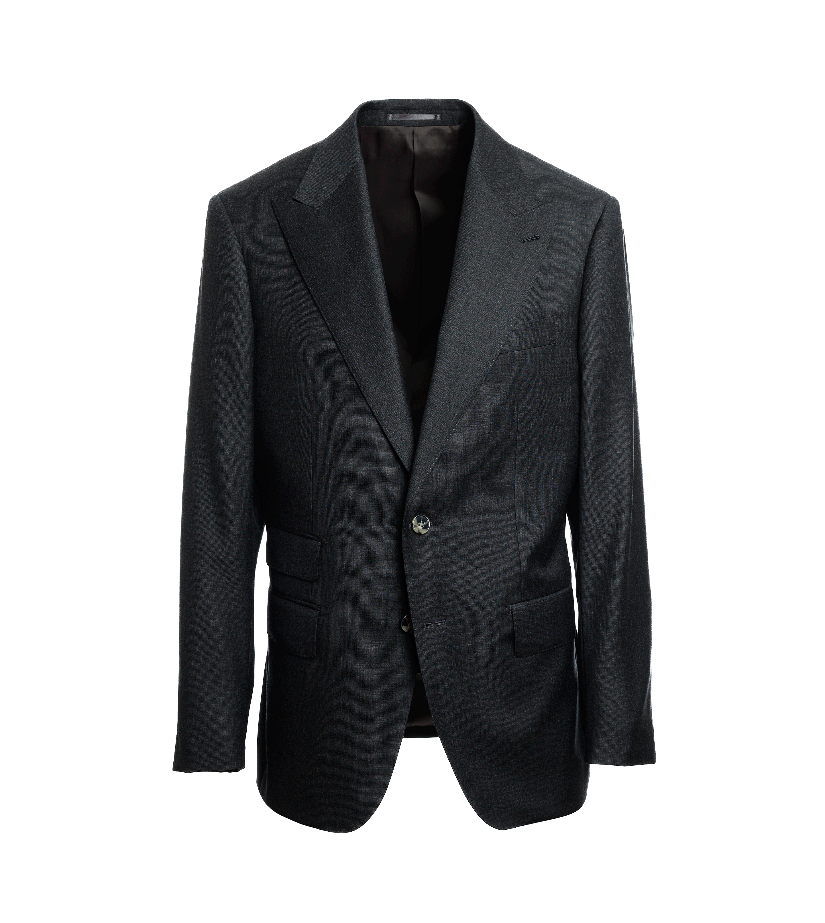 Charcoal Gray Sharkskin Suit Don Draper | He Spoke Style