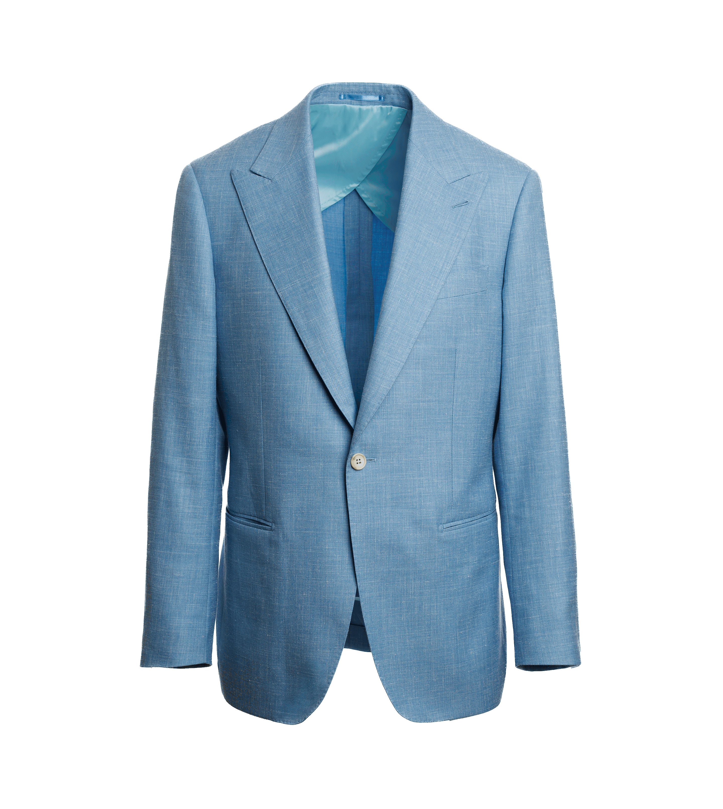 Light Blue Plain Twill Sport Coat Summer | He Spoke Style