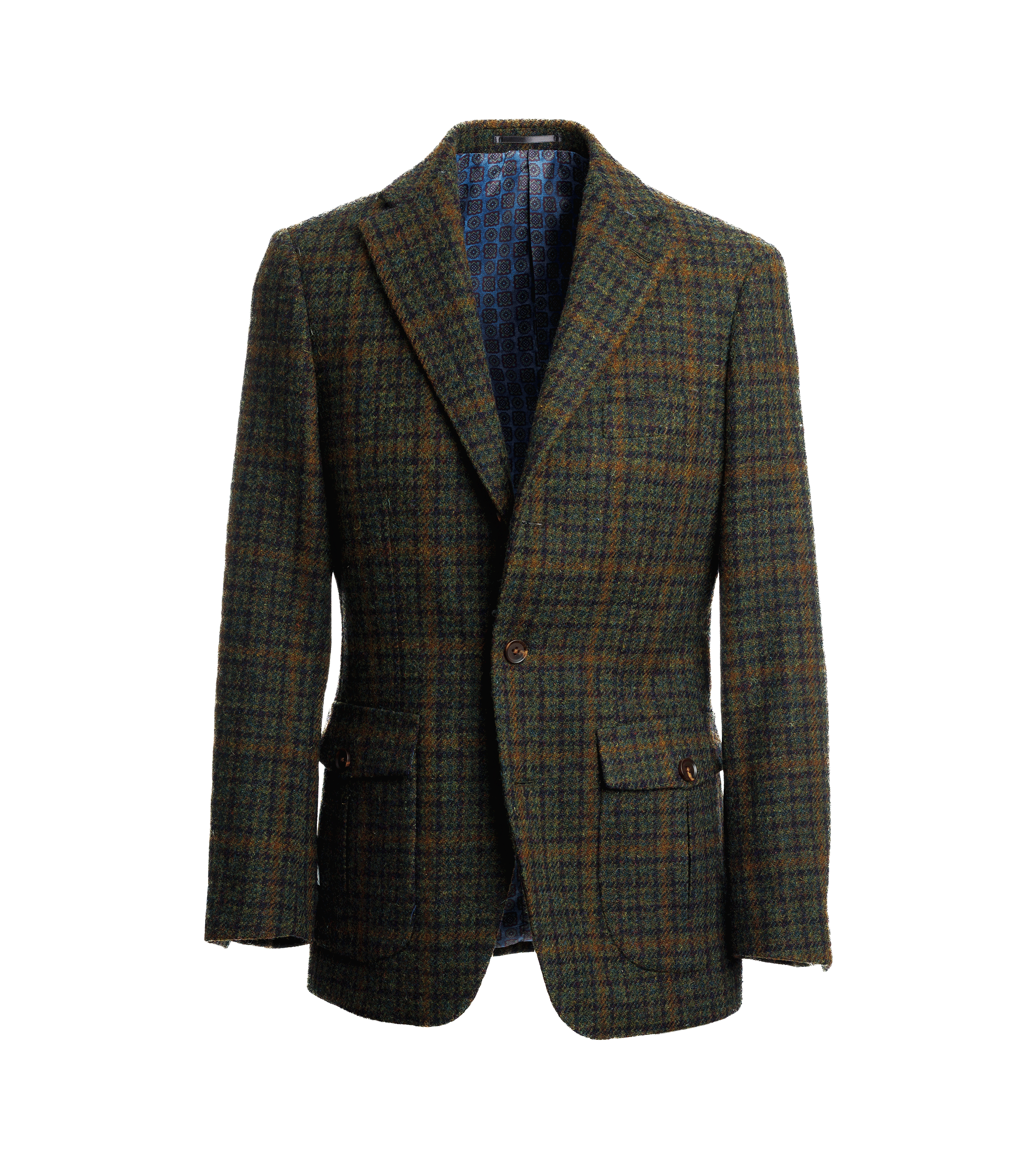 専用markaware Shetland Tweed Gunclub Coat Forest Green Gun Club Check Tweed Sport Coat | He Spoke Style