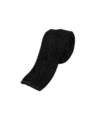 Black Silk Knit Tie w/ Square End