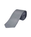 Silver Fine Twill Silk Tie
